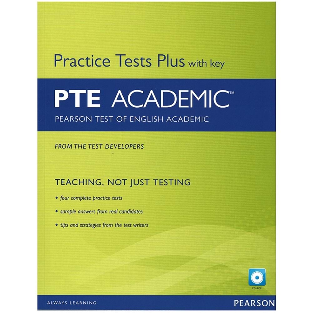 PTE Academic Practice Tests Plus with key and CD-ROM