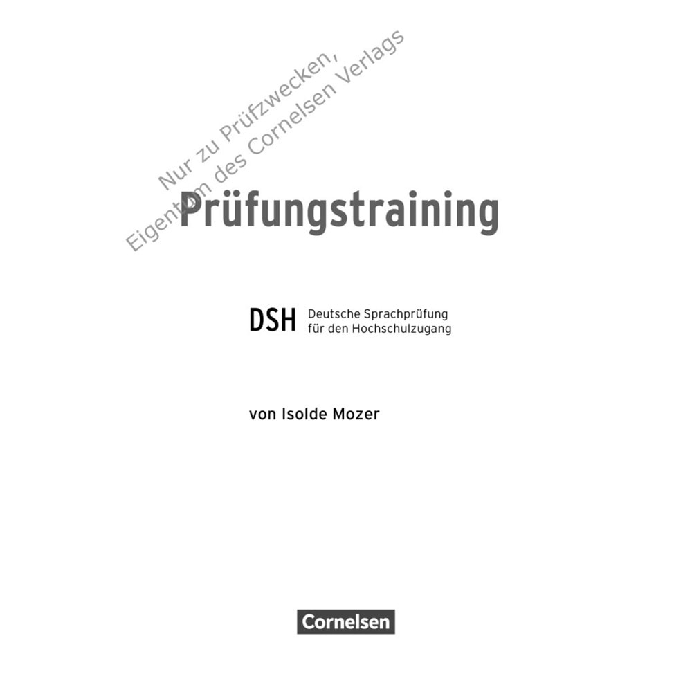 Prüfungstraining B2/C1 Deutsche Sprachprüfung für den Hochschulzugang