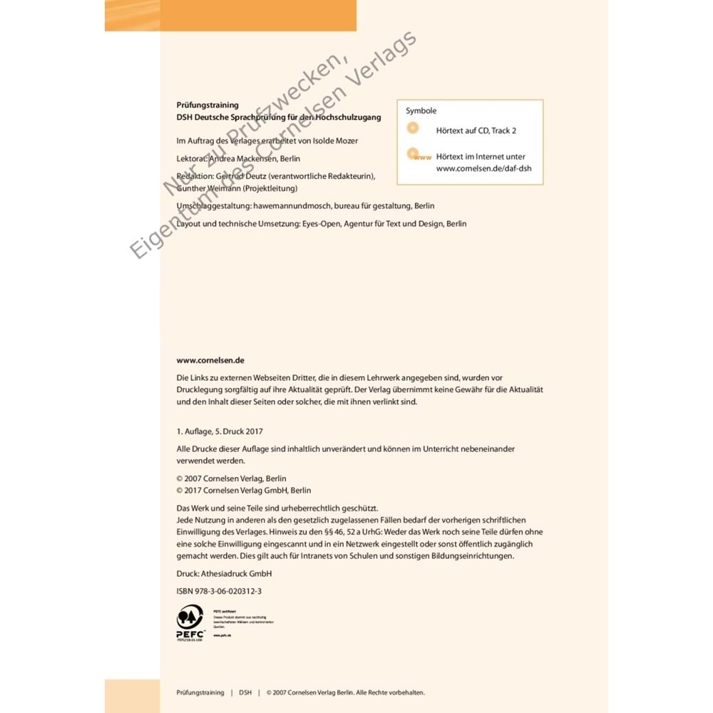 Prüfungstraining B2/C1 Deutsche Sprachprüfung für den Hochschulzugang