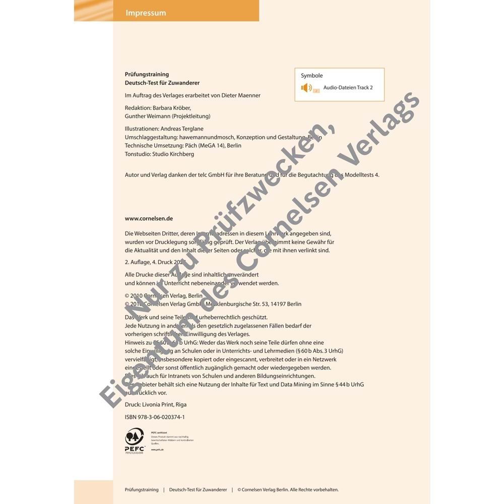 Prüfungstraining A2/B1 Deutsch-Test für Zuwanderer