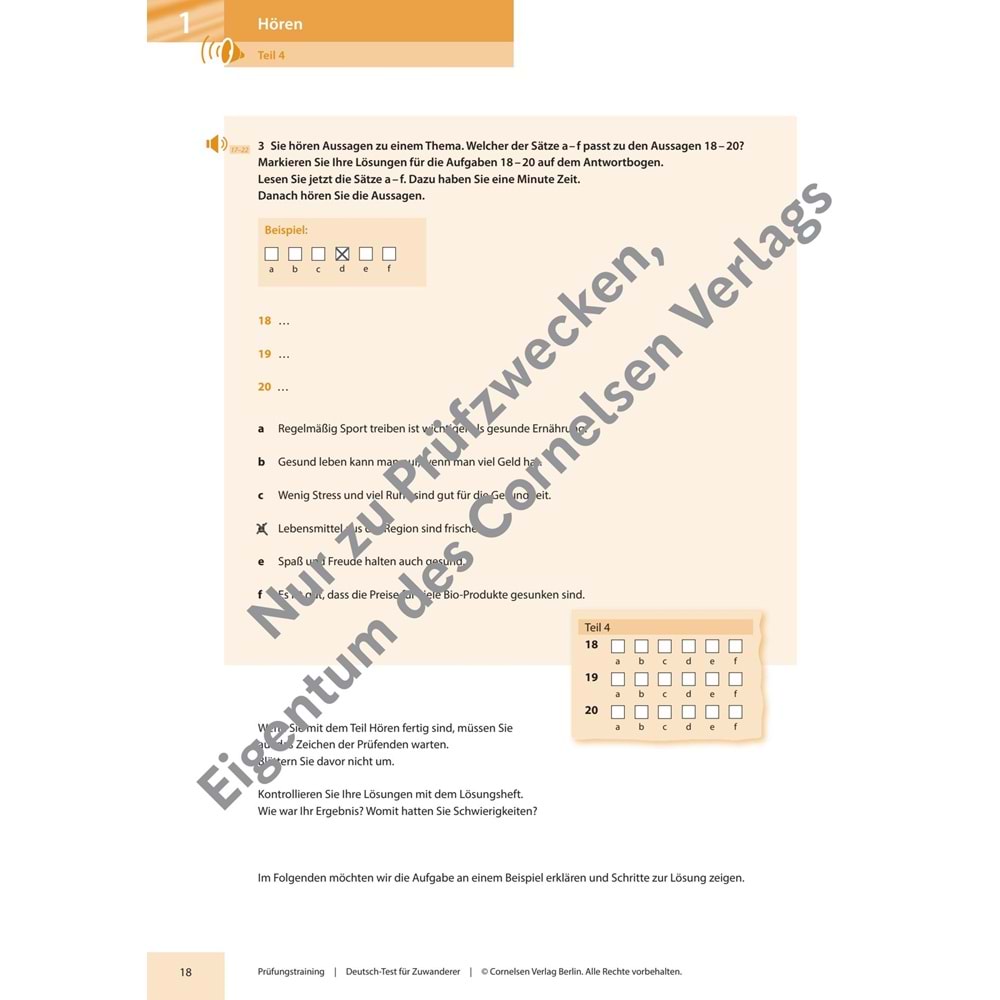 Prüfungstraining A2/B1 Deutsch-Test für Zuwanderer