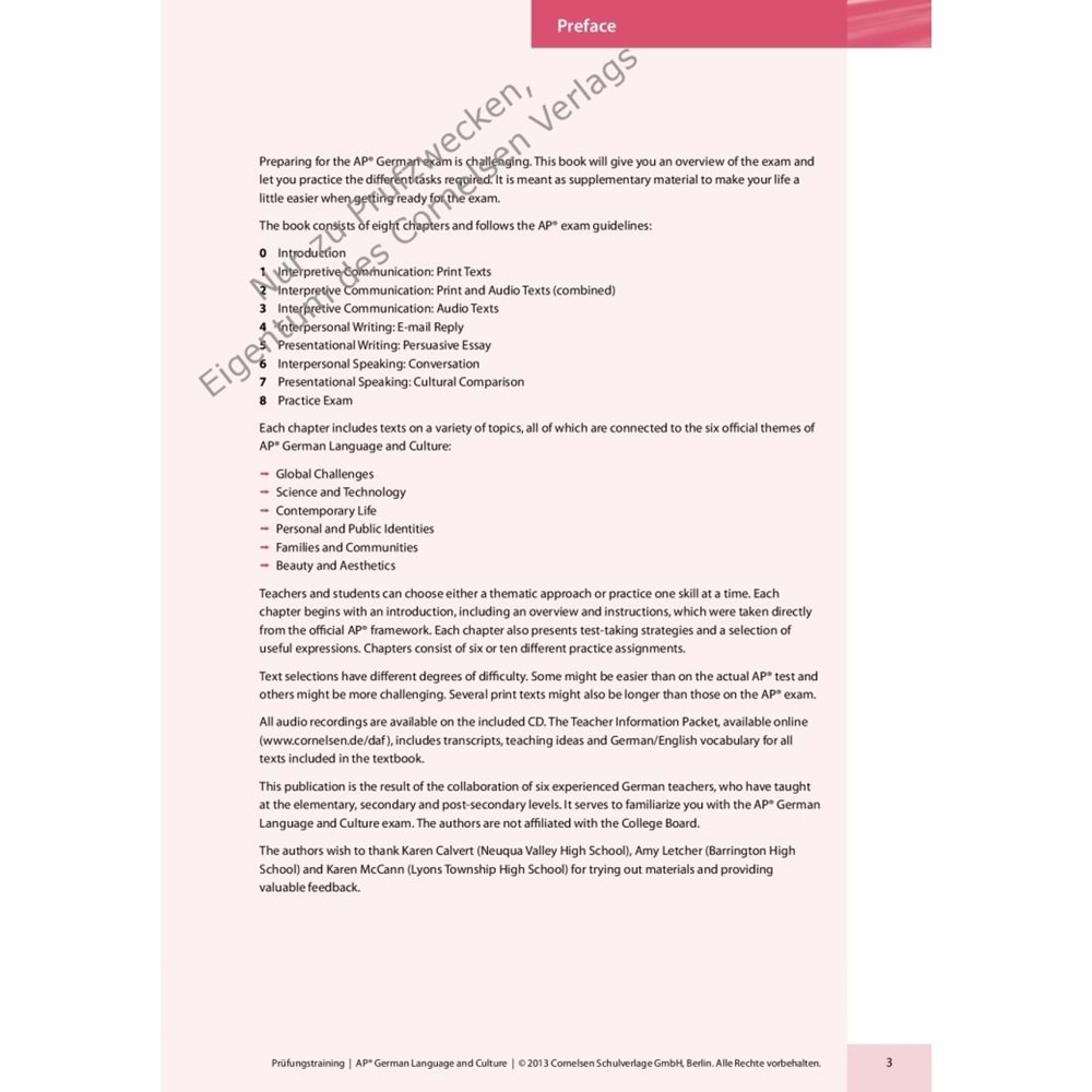 Prüfungstraining B2 Übungsbuch : AP German Language and Culture Exam