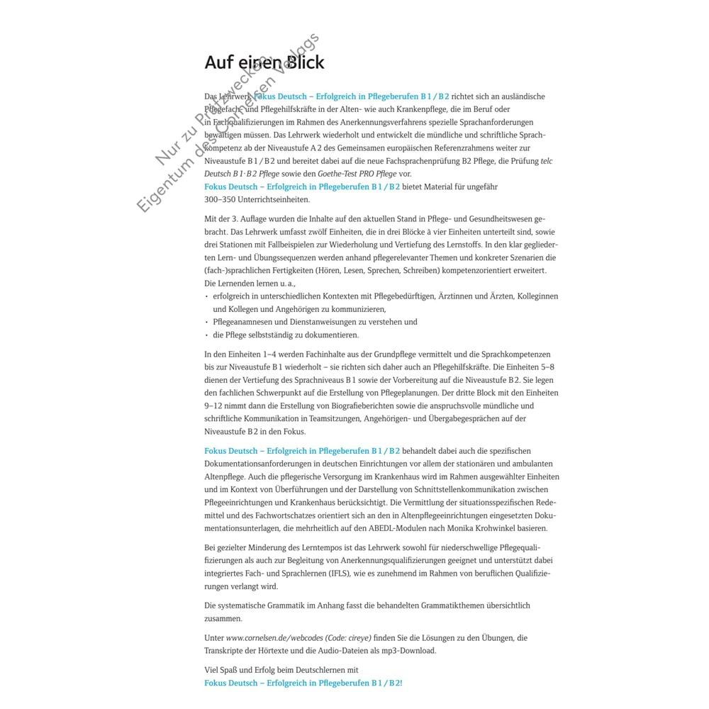 Fokus Deutsch B1/B2 Kurs und Übungsbuch