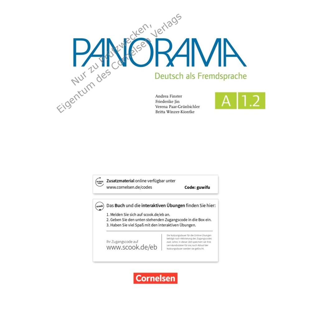 Panorama A1.2 Kursbuch Teilband 2