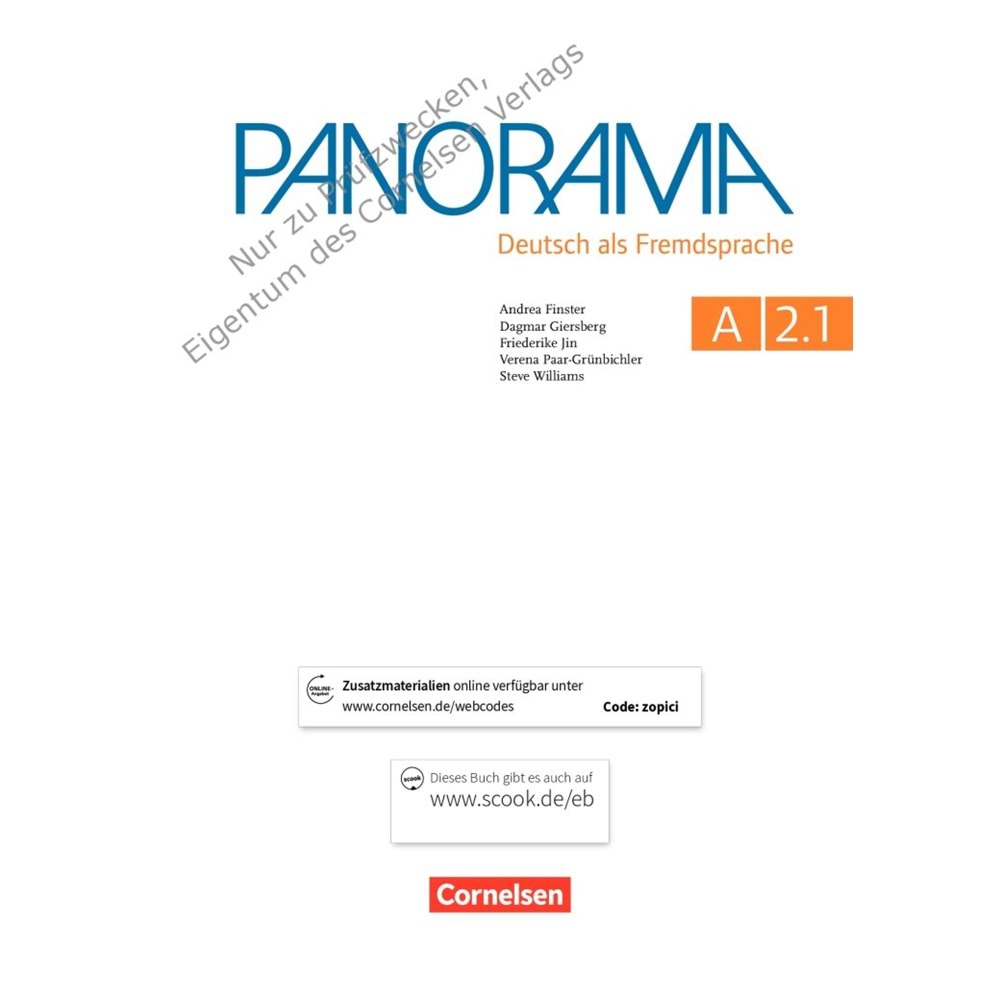 Panorama A2.1 Kursbuch Teilband 1