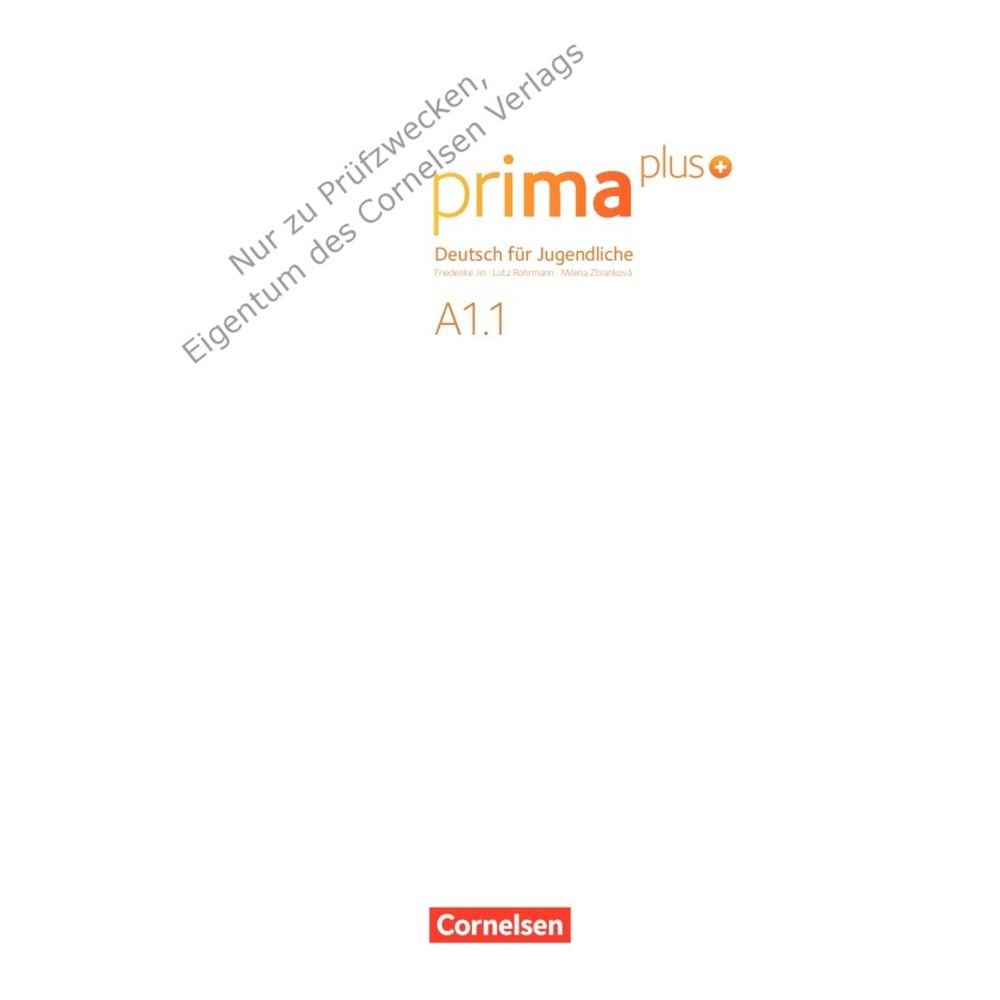 Prima Plus A1.1 Schülerbuch