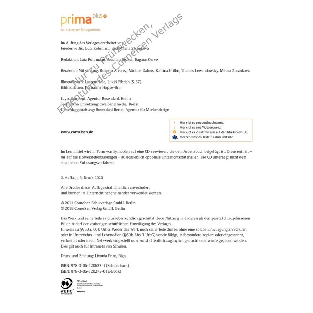 Prima Plus A1.1 Schülerbuch