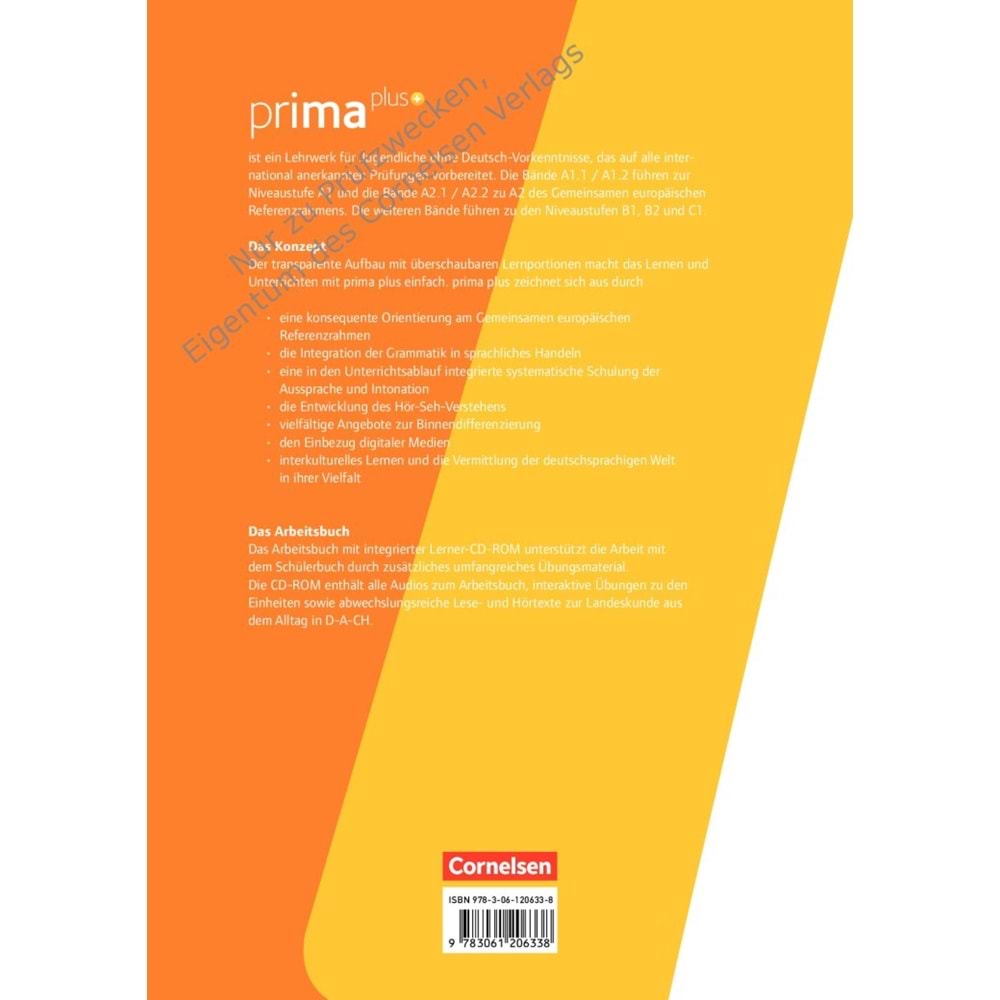 Prima Plus A1.1 Arbeitsbuch Mit CD