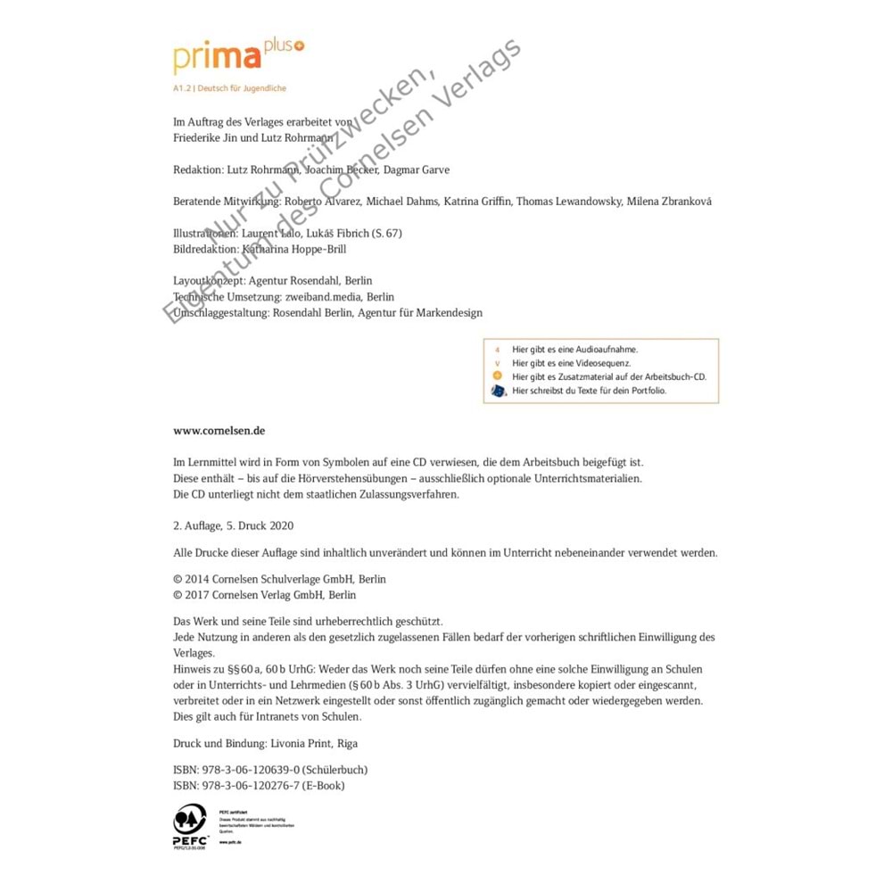 Prima Plus A1.2 Schülerbuch