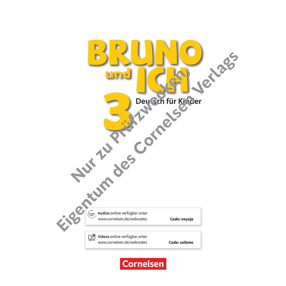 Bruno und Ich 3 Schülerbuch Mit Audios online