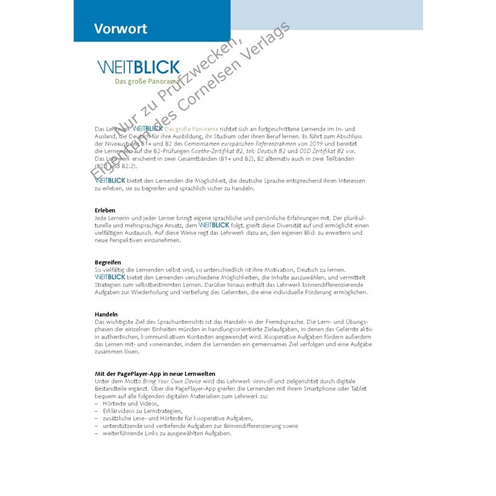 Weitblick B2.1 Kurs und Übungsbuch