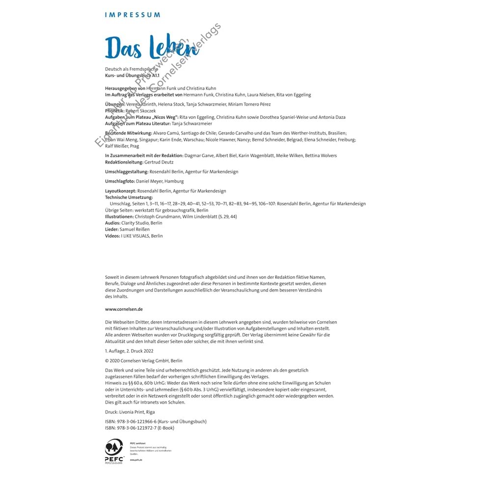 Das Leben A1.1 Kurs und Übungsbuch