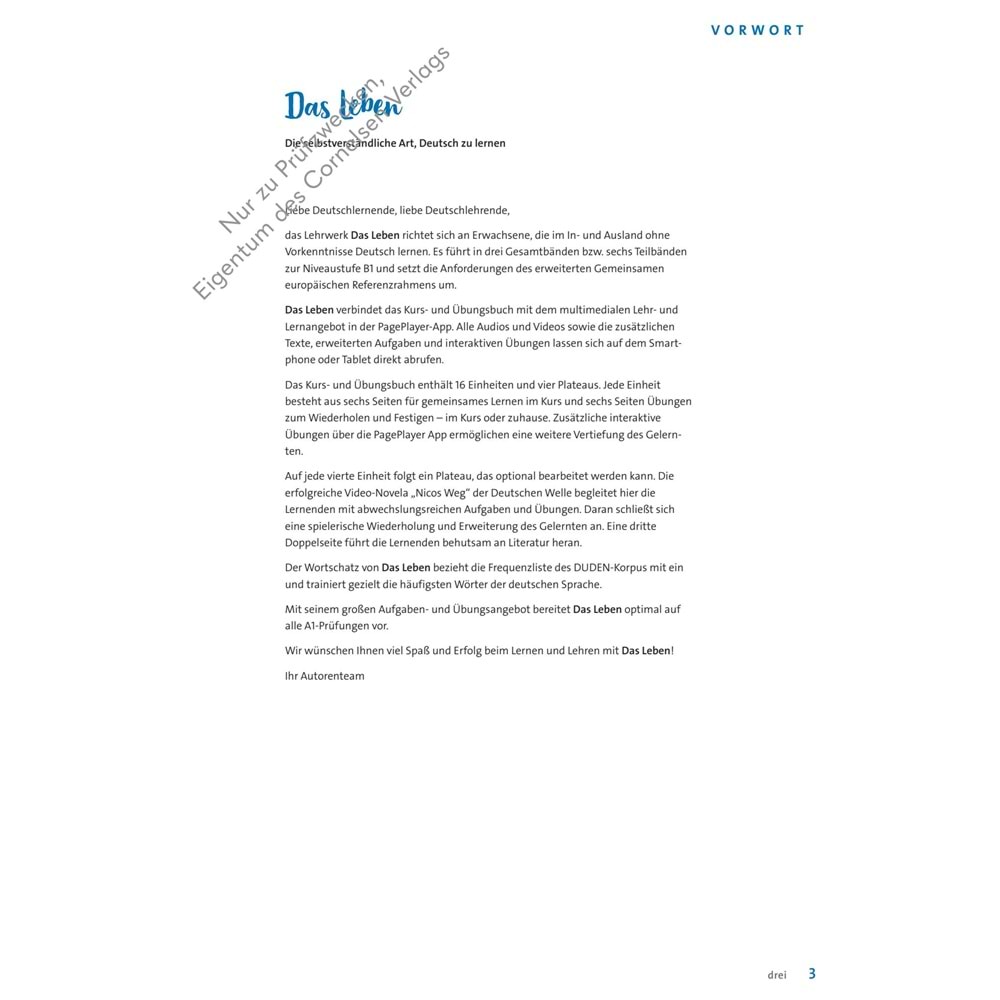 Das Leben A1.1 Kurs und Übungsbuch