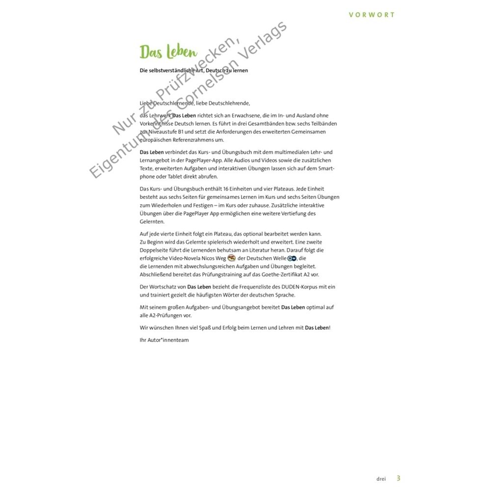 Das Leben A2.1 Kurs und Übungsbuch