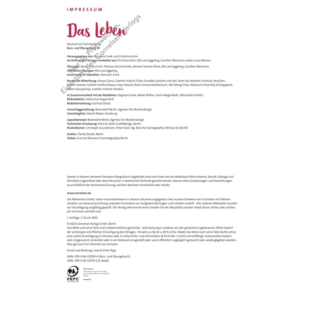 Das Leben B1 Kurs und Übungsbuch