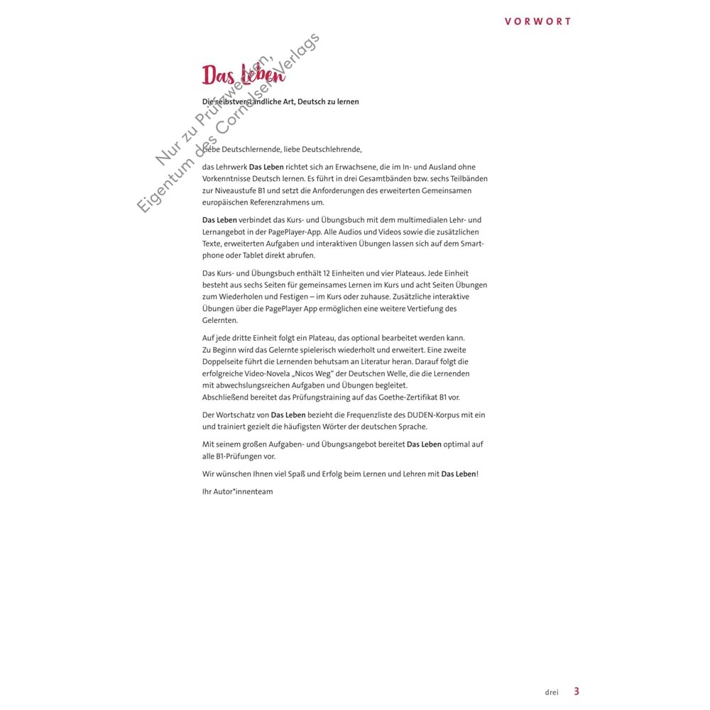 Das Leben B1 Kurs und Übungsbuch