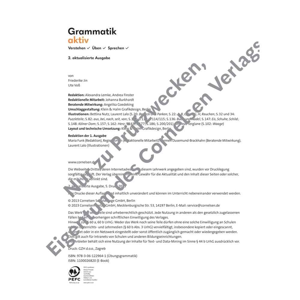 Grammatik Aktiv A1/B1