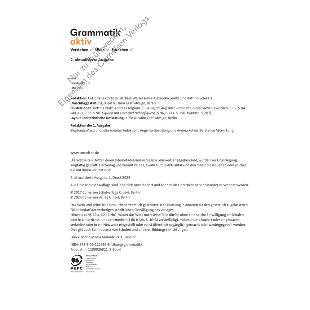Grammatik aktiv B2/C1 Übungsgrammatik