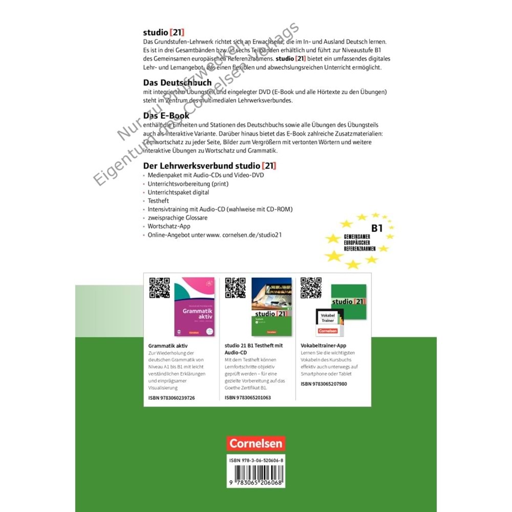 Studio 21 B1.1 Kurs Und Übungsbuch Mit DVD