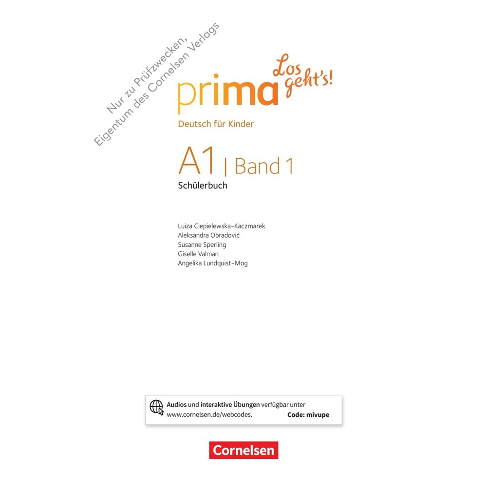 Prima Los Geht's 1 Schülerbuch Online Audio