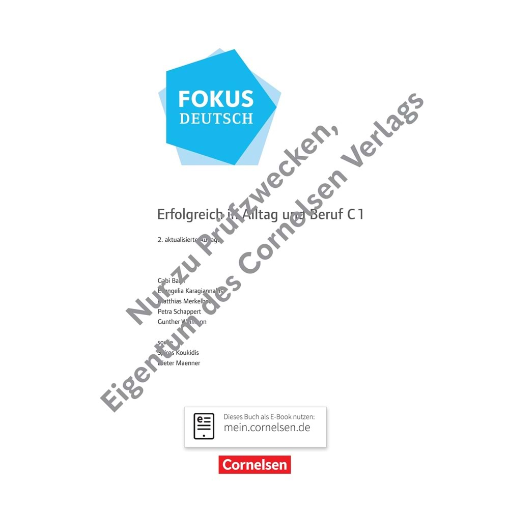 Fokus Deutsch C1 Kurs und Übungsbuch