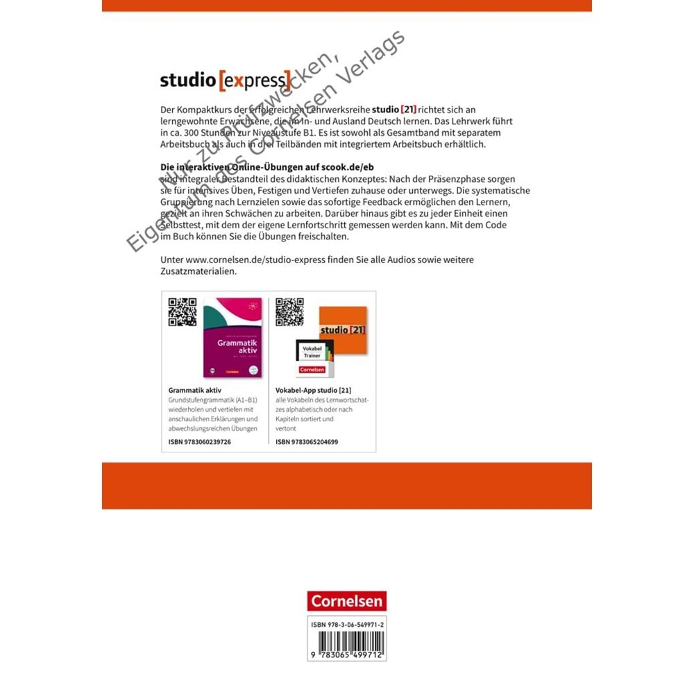 Studio Express A1 Kurs Und Übungsbuch