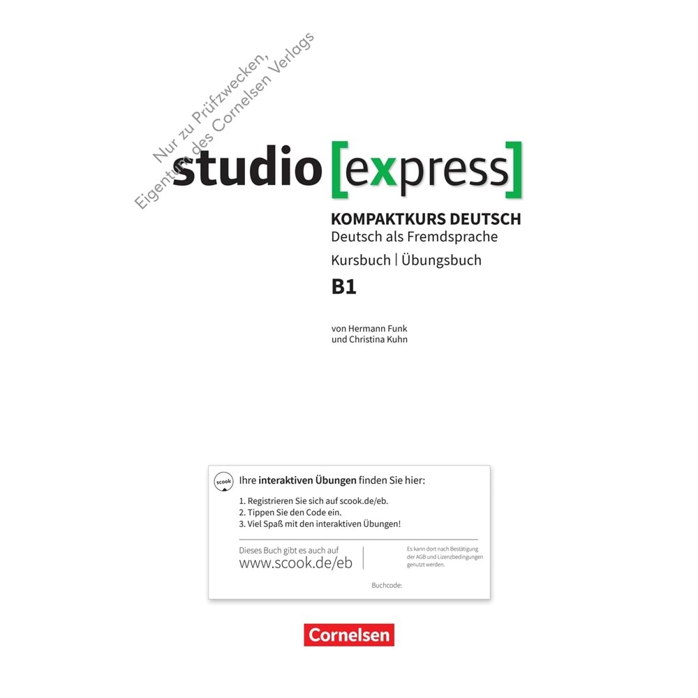 Studio Express B1 Kurs Und Übungsbuch Mit Audios Online