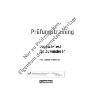 Prüfungstraining A2/B1 Deutsch-Test für Zuwanderer