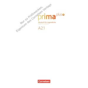 Prima Plus A2.1 Schulbuch