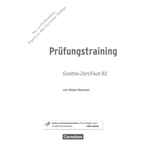 Prüfungstraining Goethe-Zertifikat B2