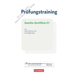 Prüfungstraining DaF Goethe Zertifikat C1 : Übungsbuch mit Lösungen