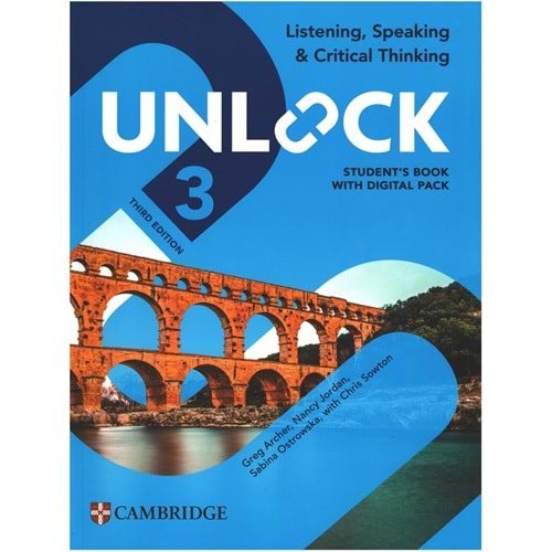 Unlock 3 Listening - Speaking & Critical Thinking Student's Book with Digital Pack (3rd)